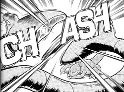 Arbok getting cut in half