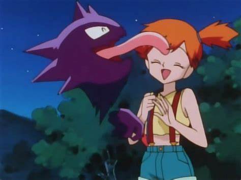 Haunter licking Misty